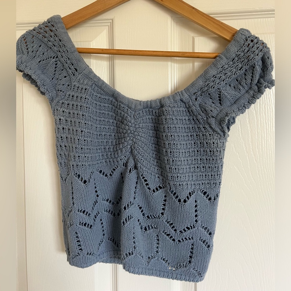 Aeropostale Blue Knit Top